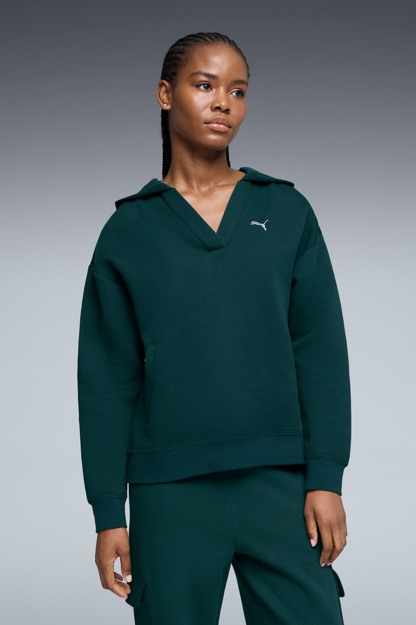 PUMA Elevated Essentials Women's Jacquard Hoodie - 3