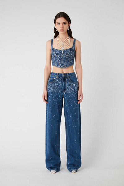 Alessandra Rich DENIM JEANS WITH HOTFIX outlook