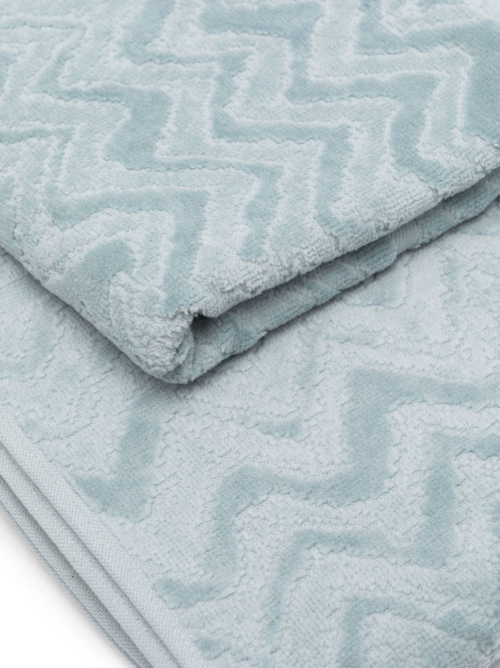 Rex zigzag-pattern bath towels (set of 2) - 2