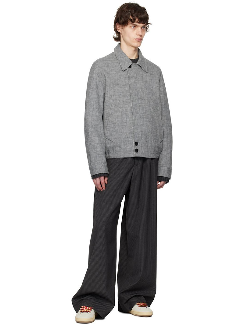 Lanvin Gray Linen Jacket outlook