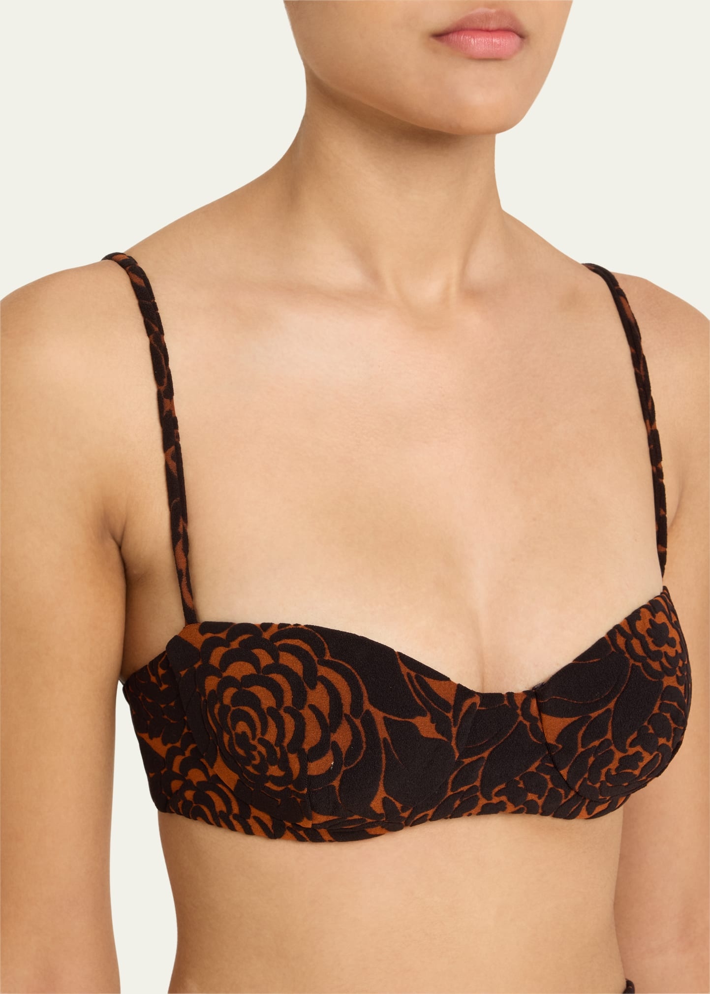 Sandflower Floral Dawn Balconette Bikini Top - 4