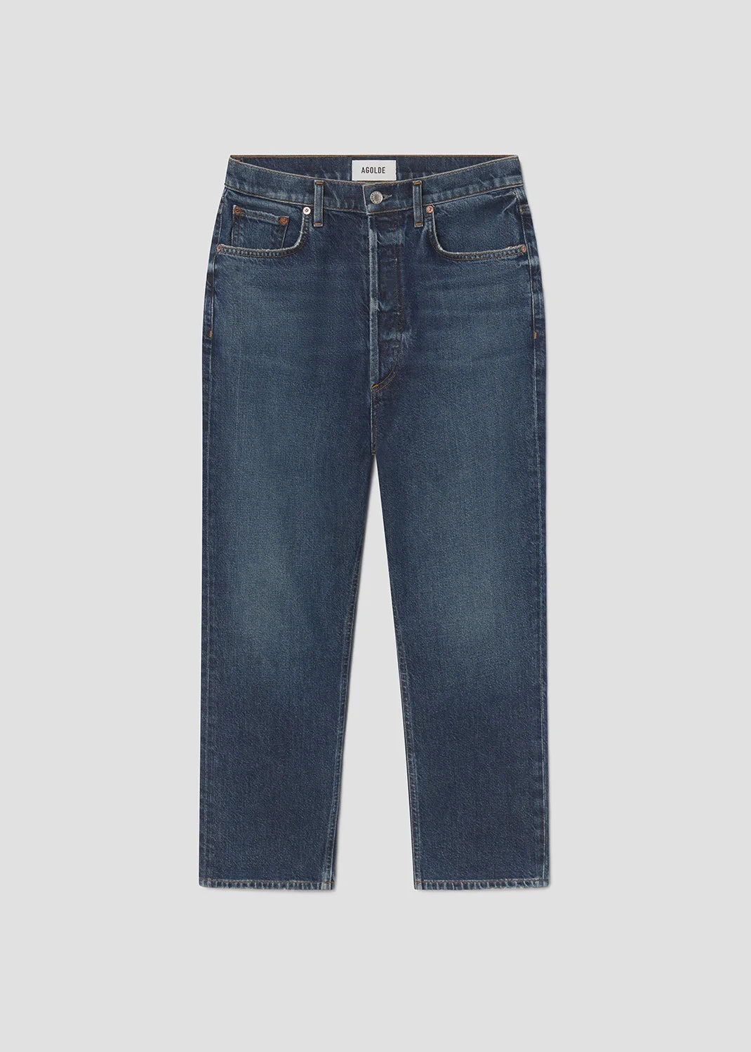 RILEY HIGH RISE STRAIGHT CROP (STRETCH) IN SLICK - 1