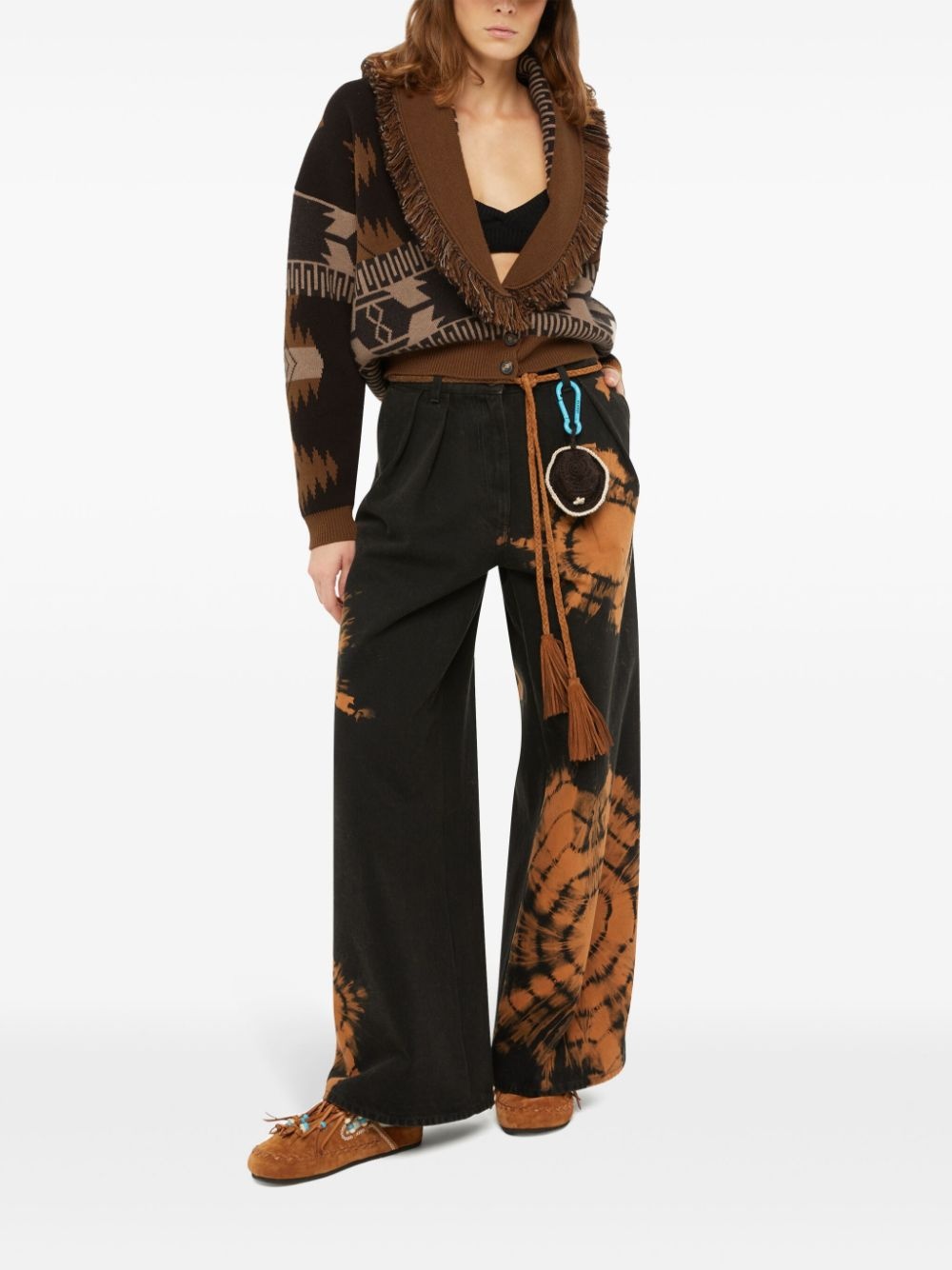 patterned-jacquard cardigan - 2