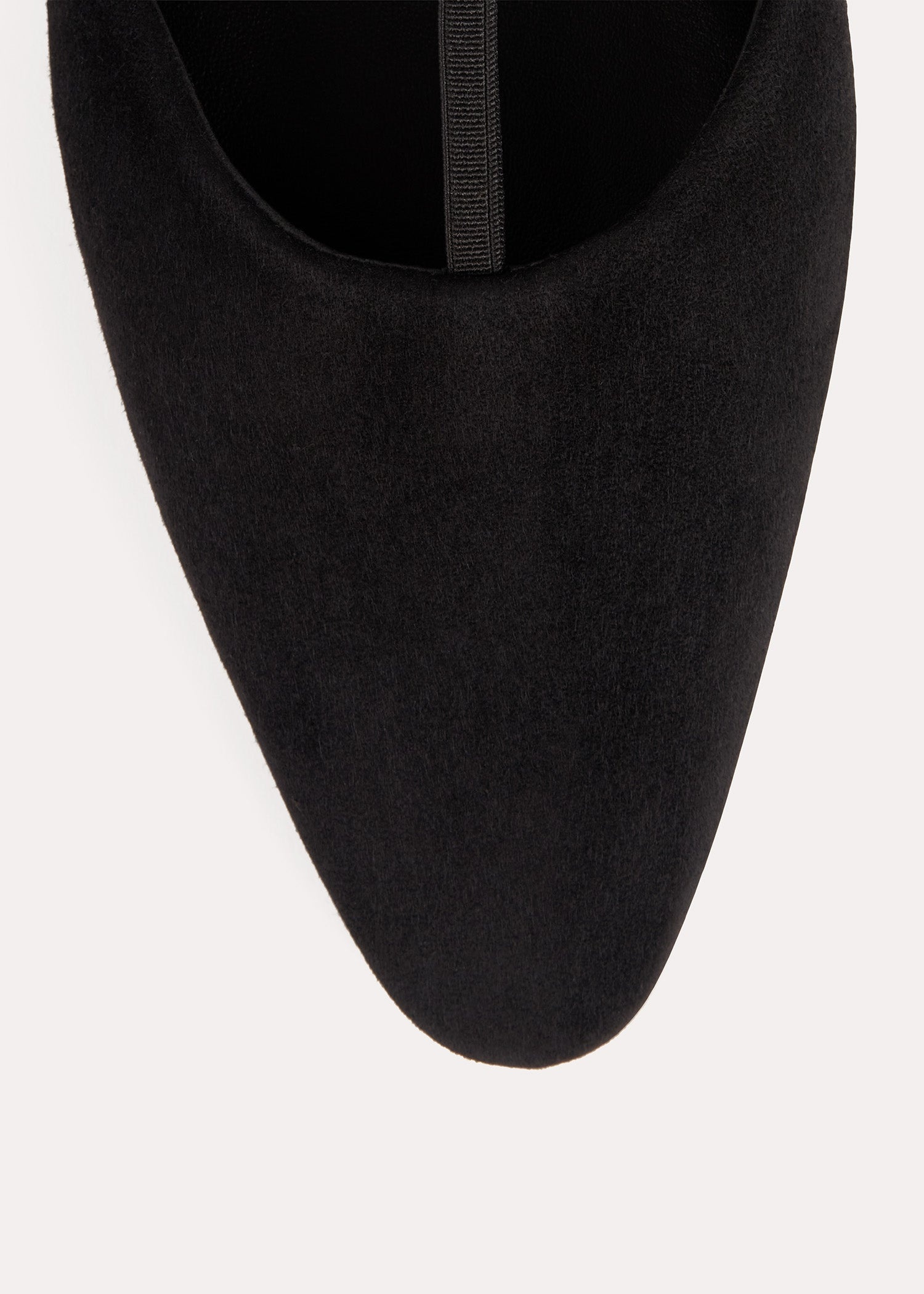 The Suede T-Strap Flat black - 5