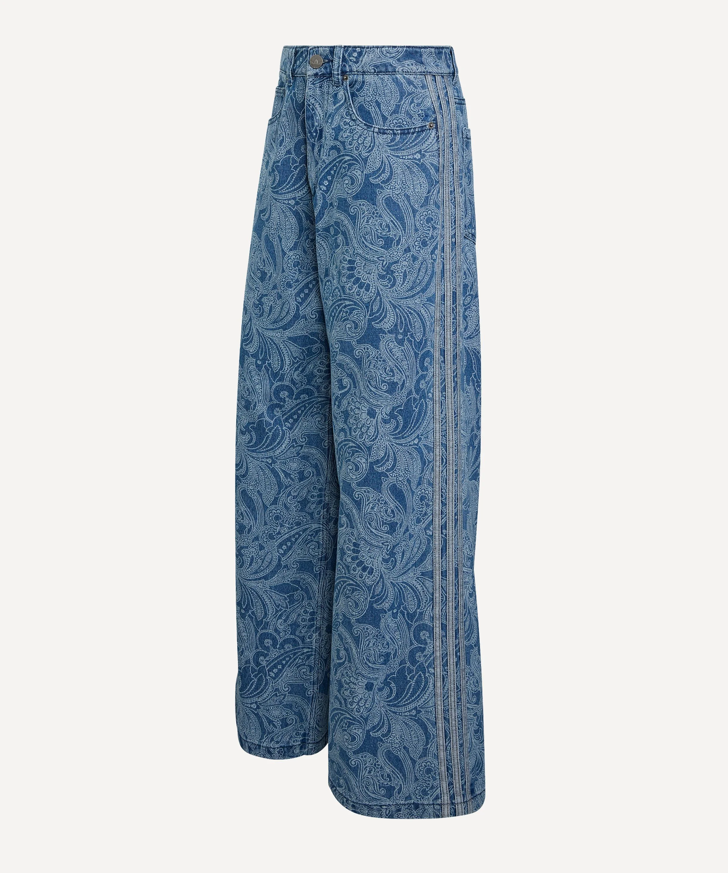 x Liberty London Firebird Mid-Rise Straight Denim Trousers - 1
