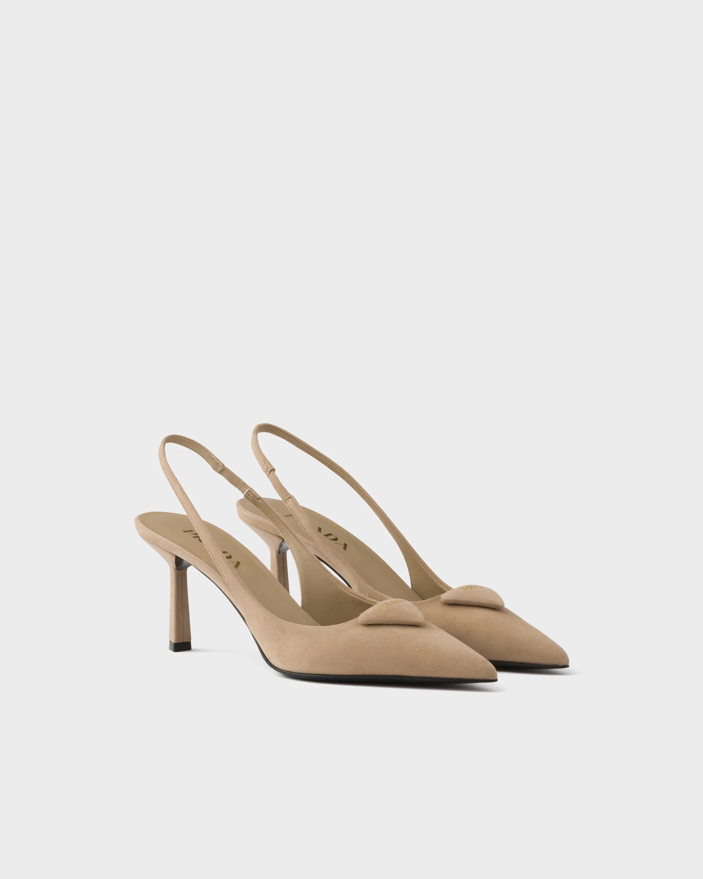 Suede slingback pumps - 1