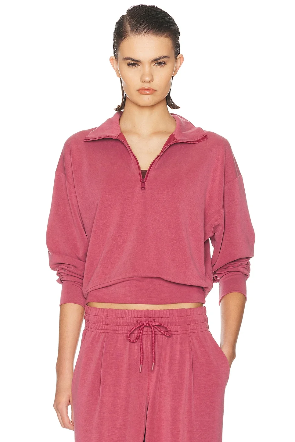 Cruiser Half Zip Cropped Sweatshirt - 1