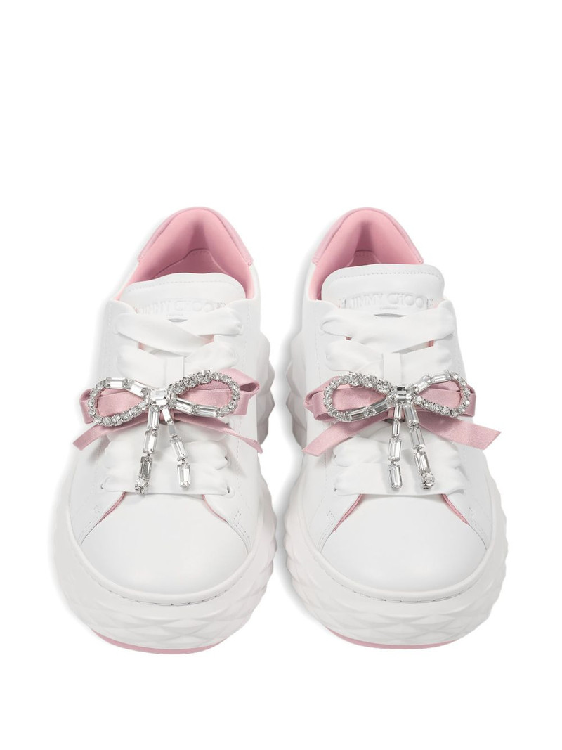 Diamond Light Maxi F crystal-bow sneakers 3