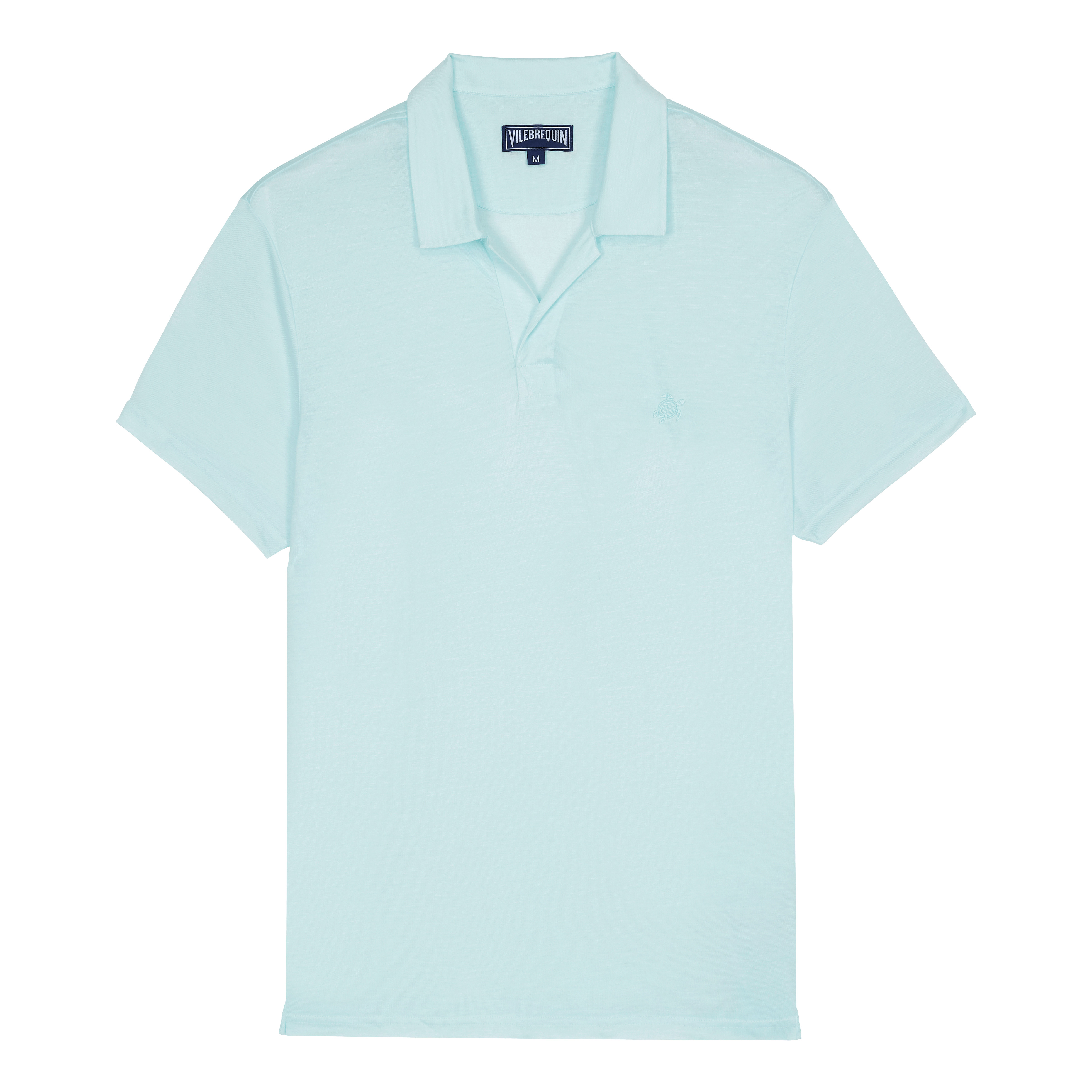 Men Tencel Polo Shirt Solid - 1