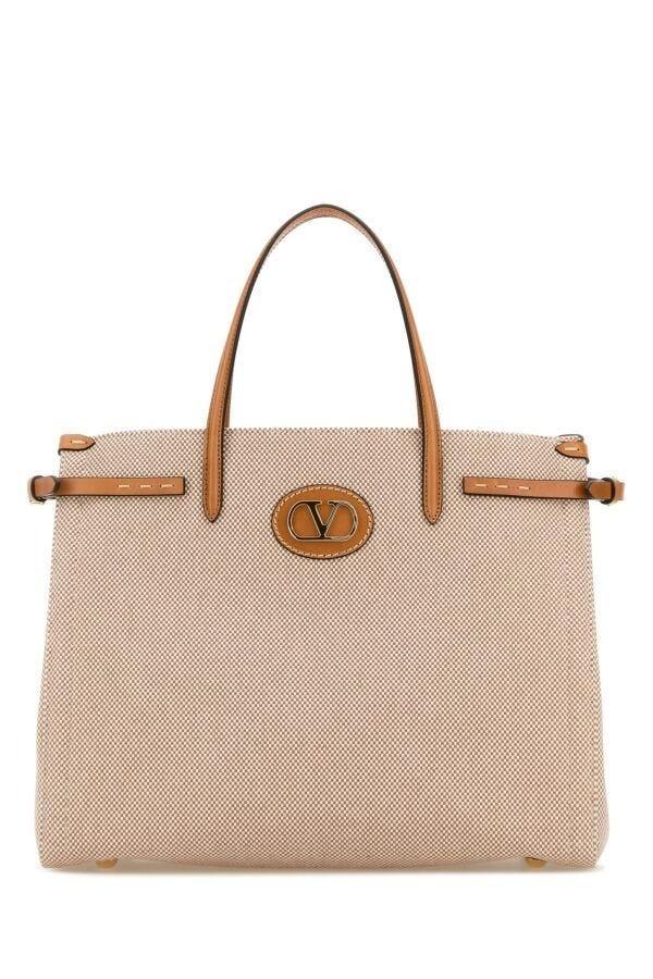 トートバッグ VALENTINO TWO-TONE CANVAS ANTIBES SHOPPING BAG Valentino Two-tone canvas Antibes shopping bag