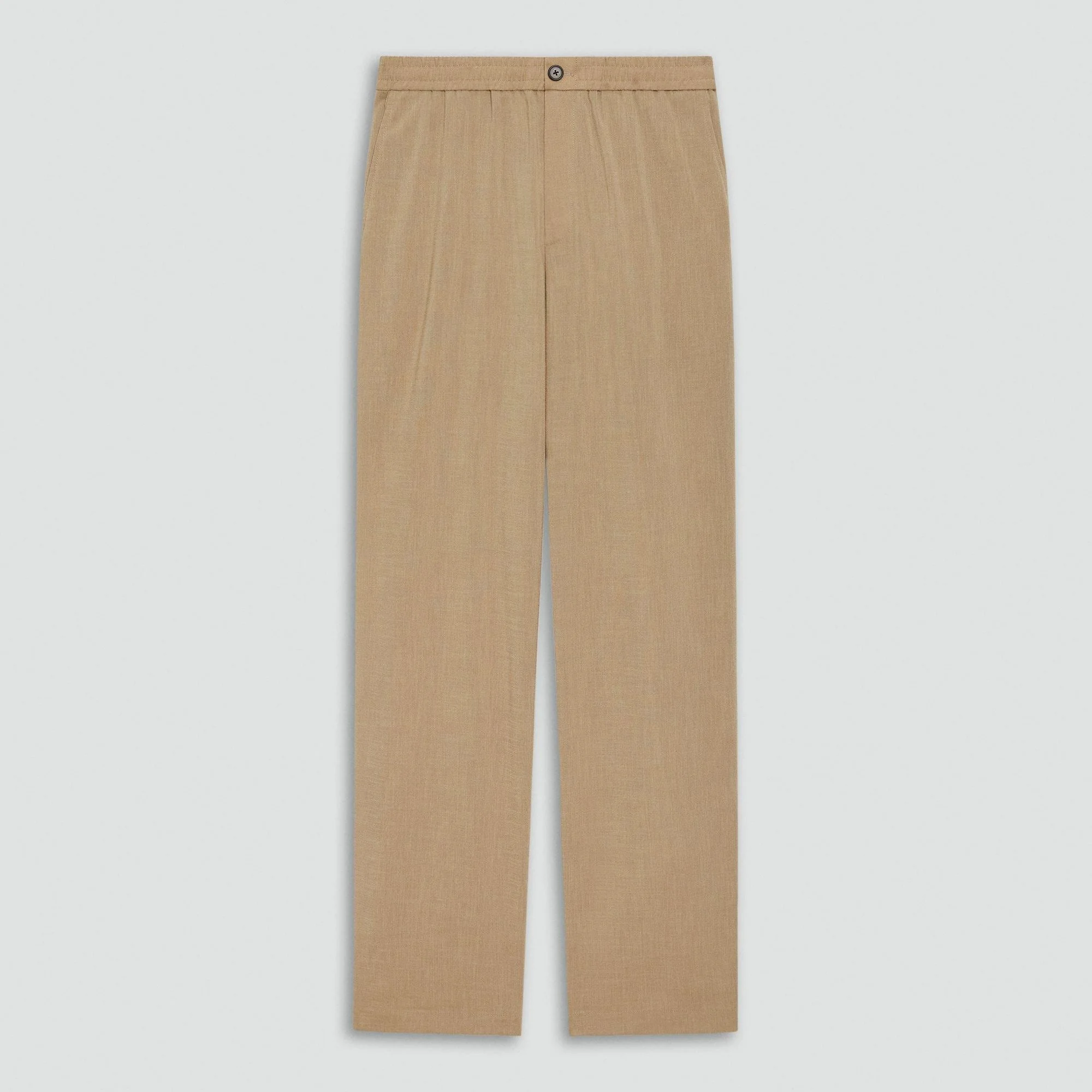 Straight Drawstring Pant in Performance Suiting - 1