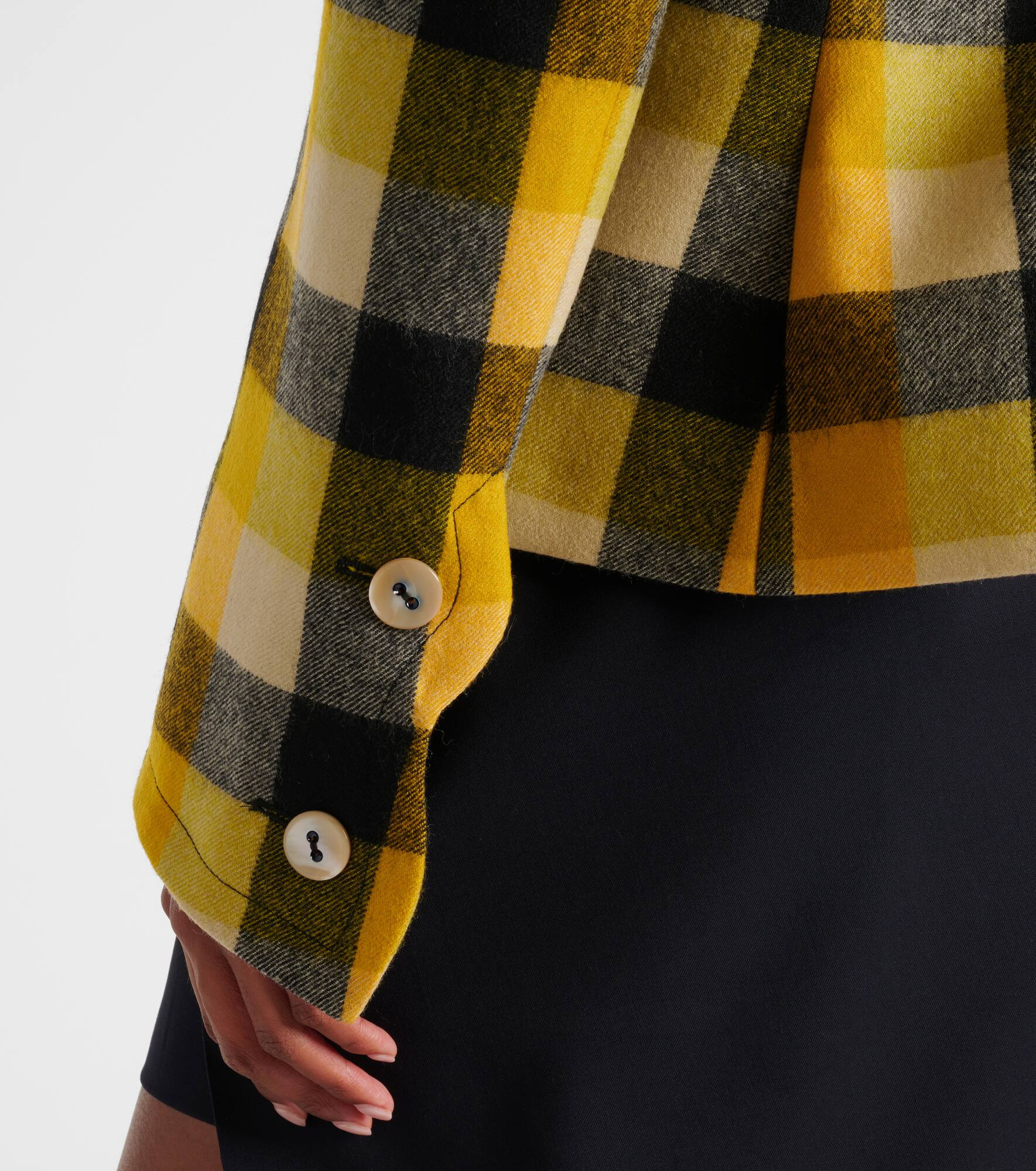 Georgia checked virgin wool blazer - 5
