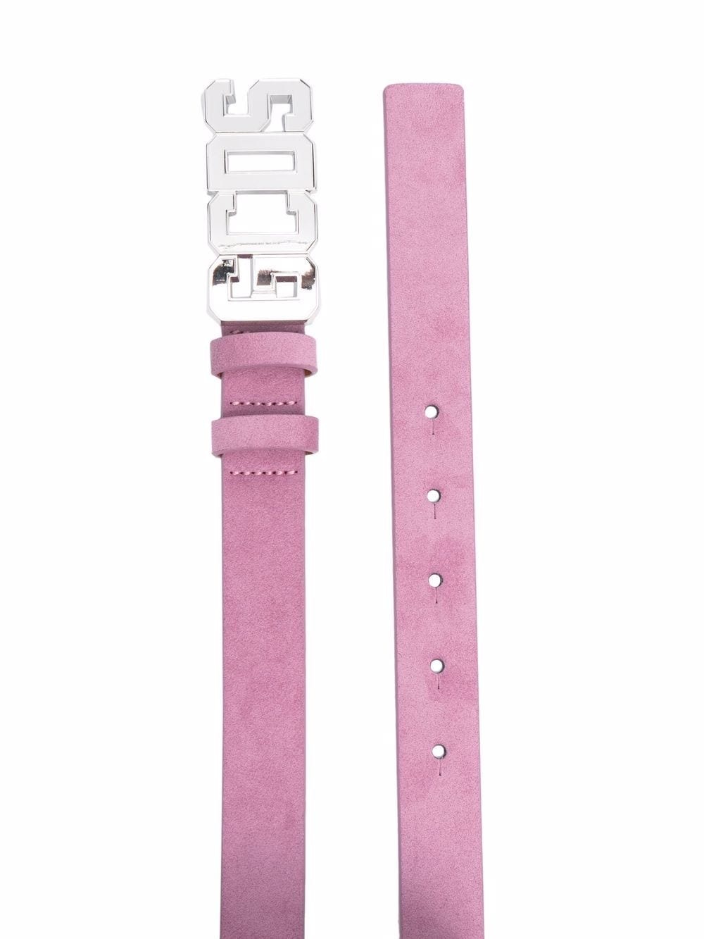 logo-buckle belt - 2