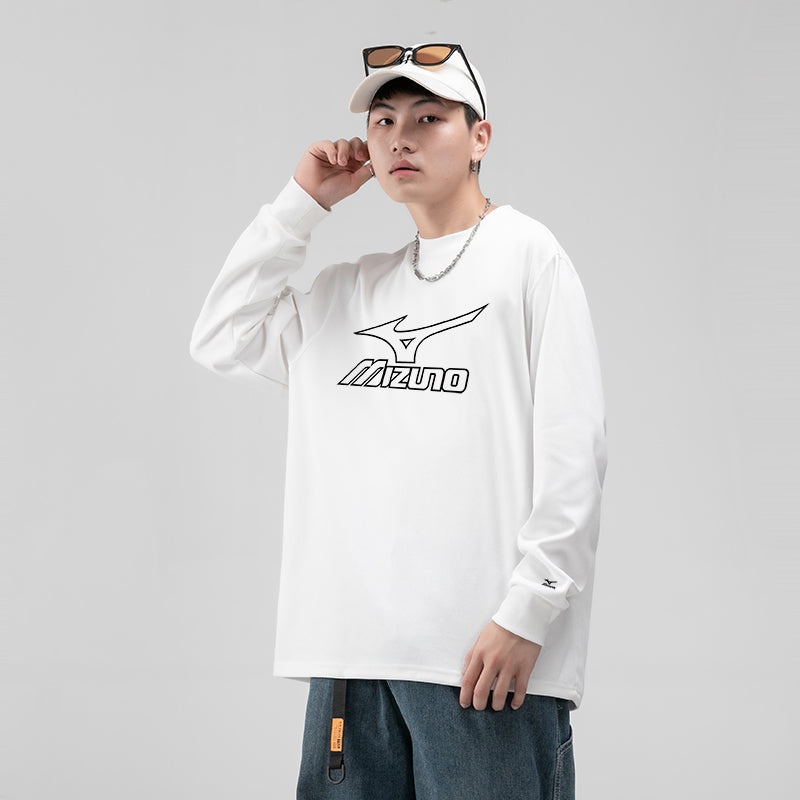 Mizuno Logo Graphic Long Sleeve T-shirt 'White' A2CA2A08 - 4