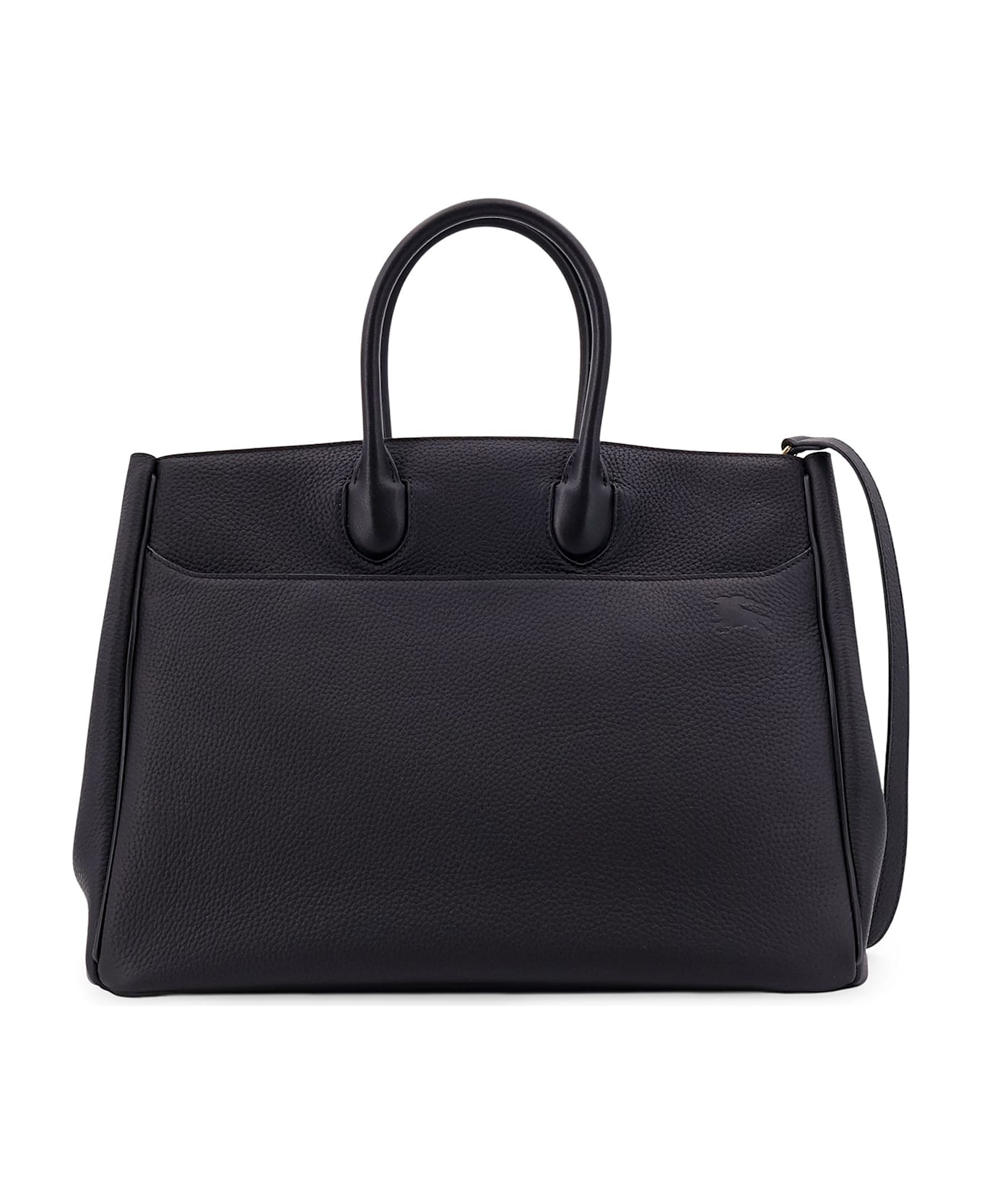 Black Leather Medium Rocking Horse Handbag - 2
