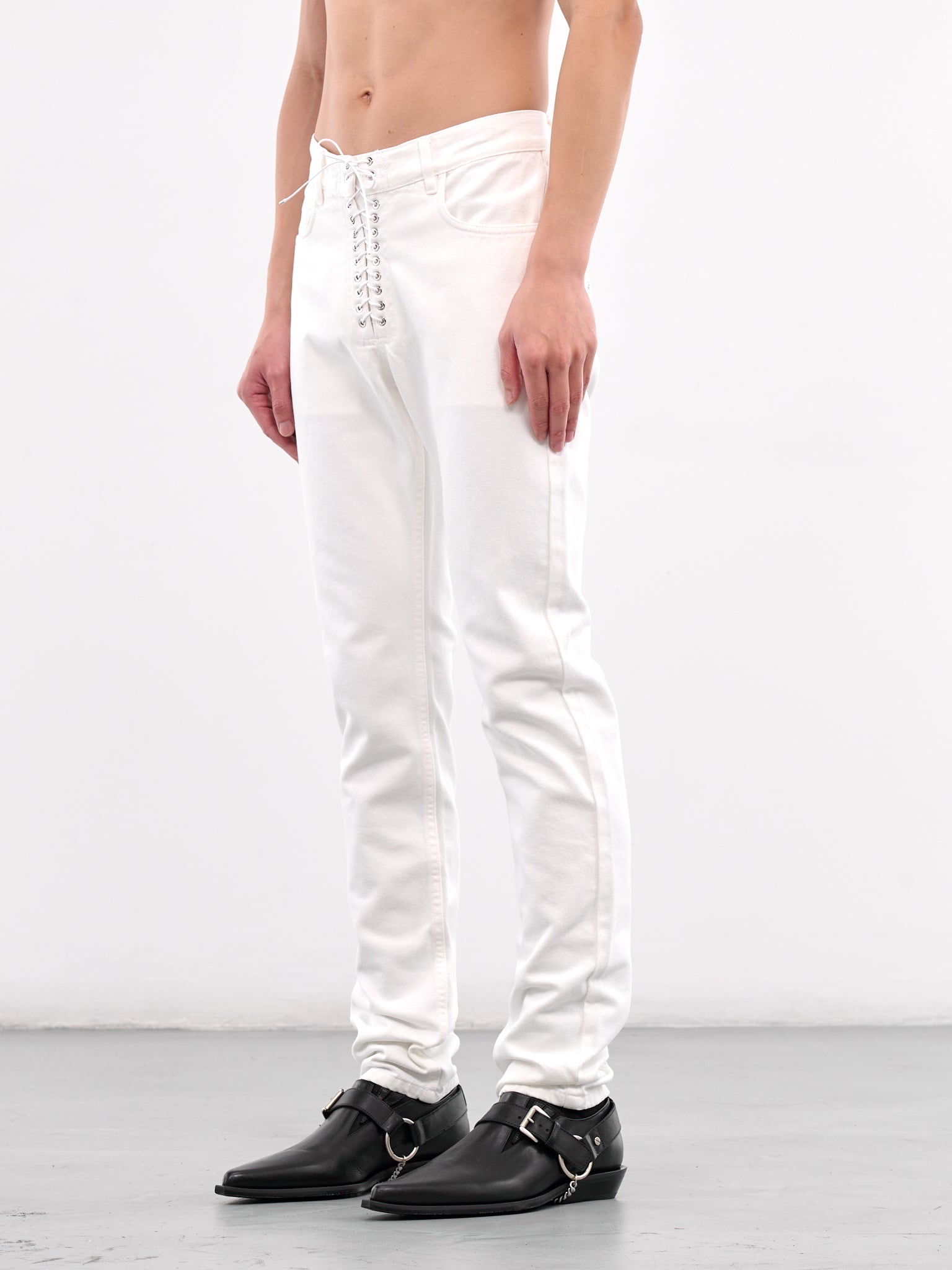 Lace-Up Jeans - 2