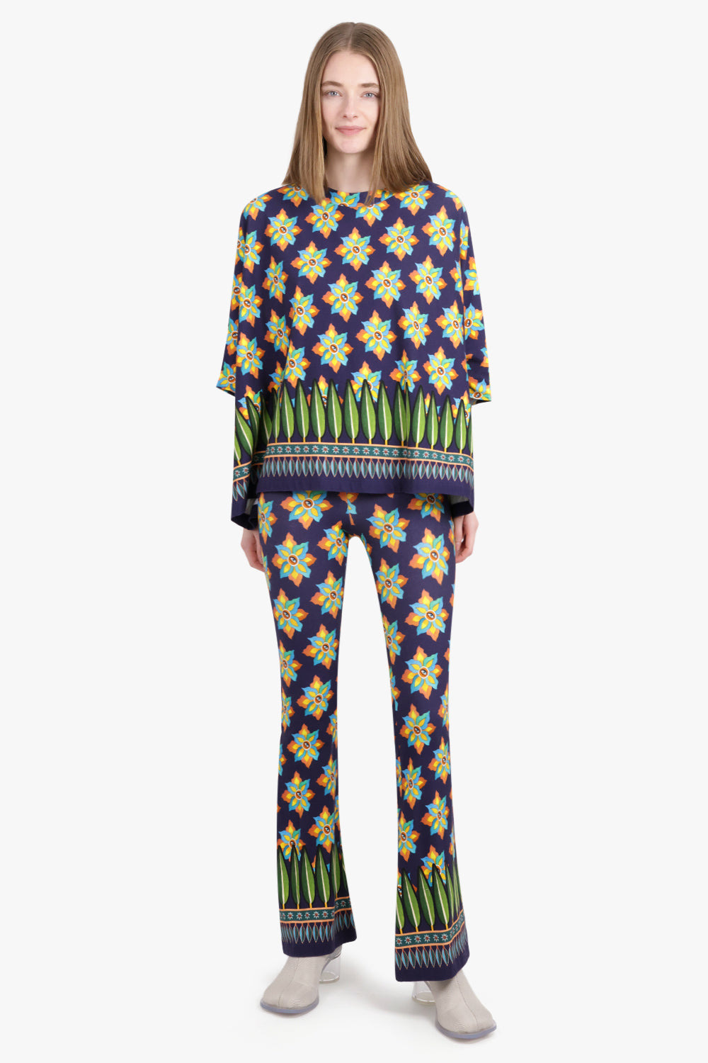 MEDITATION PRINT PONCHO | OCCHI - 3