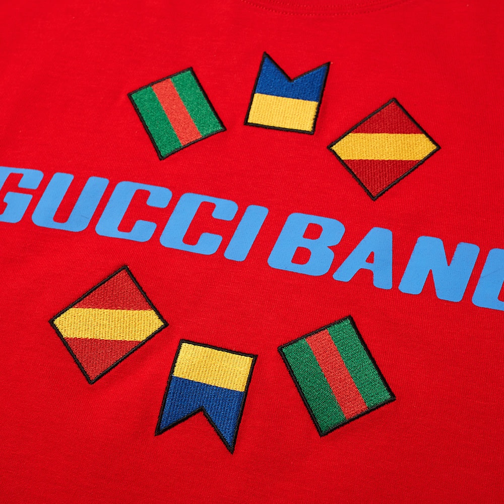 Gucci Band Flag Logo Tee - 2