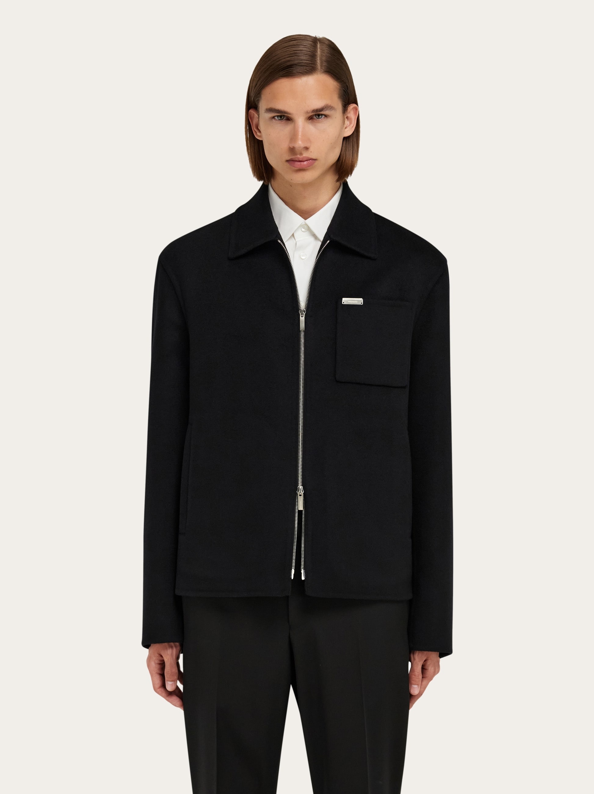 Cashmere-blend blouson - 8