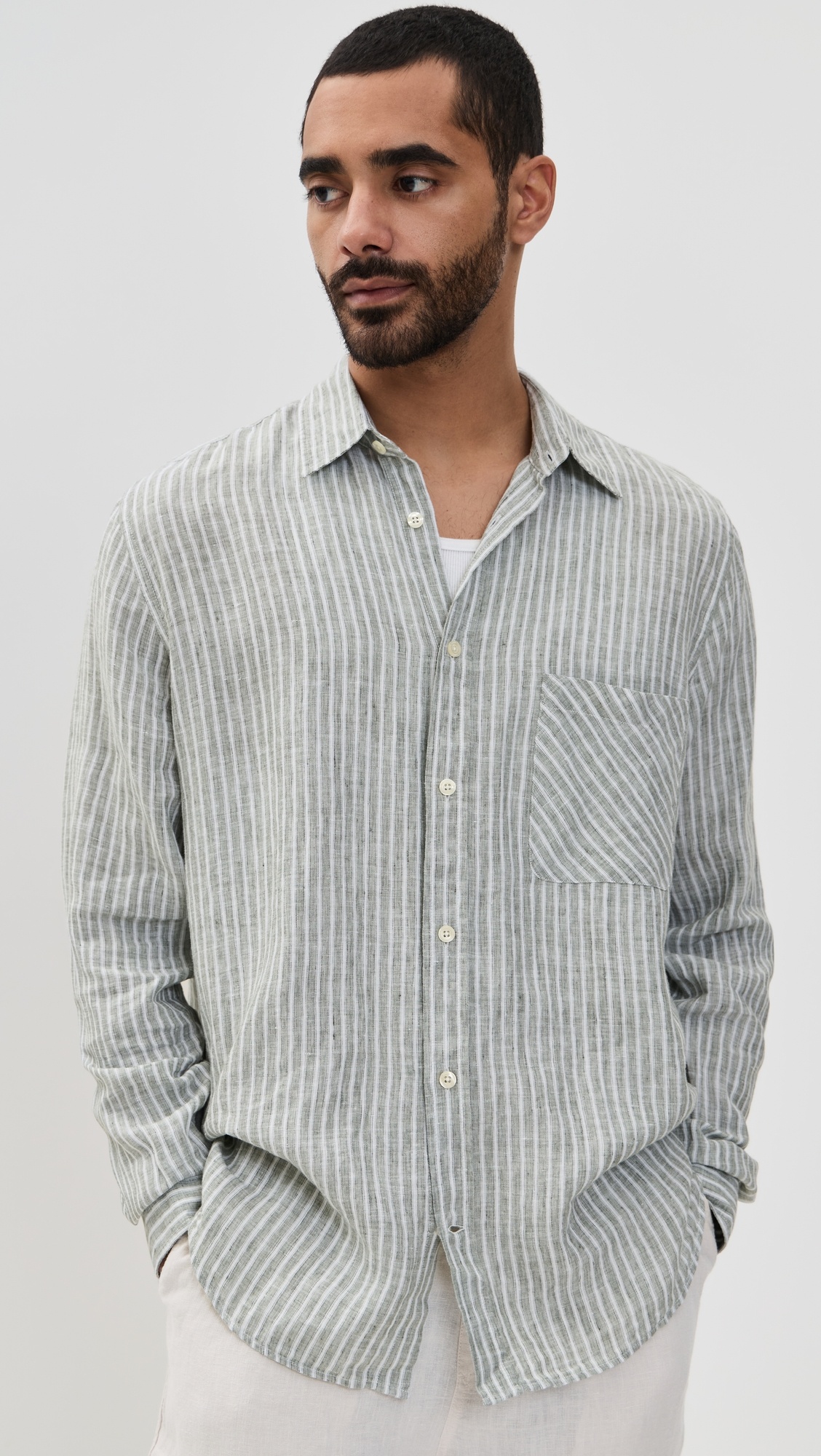Telles Lined Striped Shirt - 1