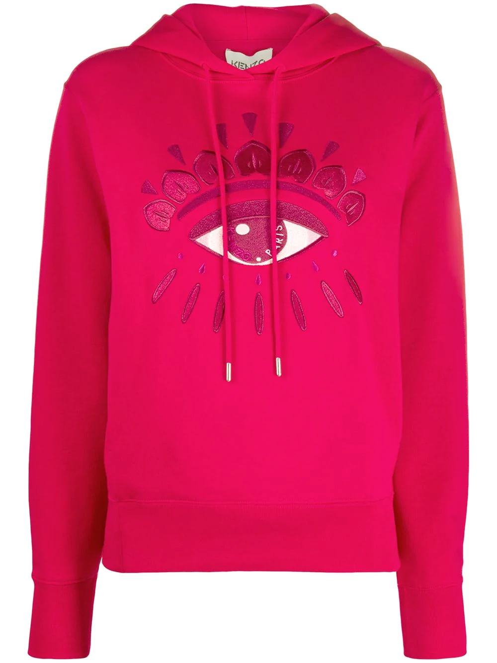 Eye embroidered hoodie - 1