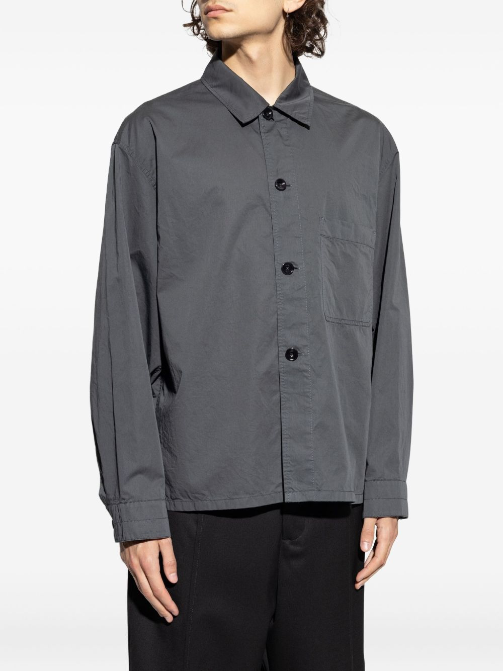 patch-pocket button-down shirt - 3