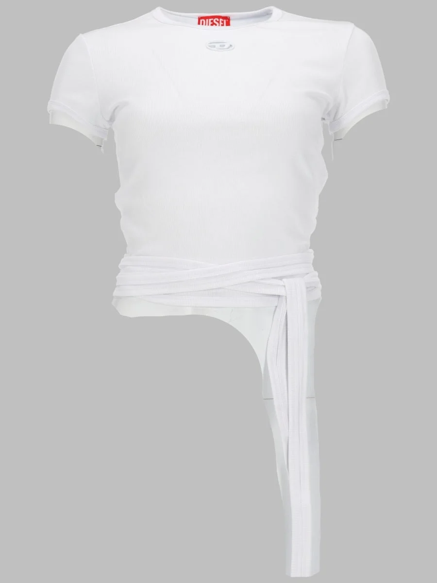 Diesel Women T-Shirt A Costine Con Lacci - 1