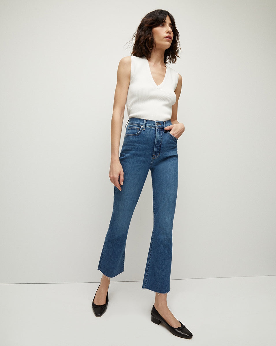 CAROLINA SKINNY KICK-FLARE JEAN - 2