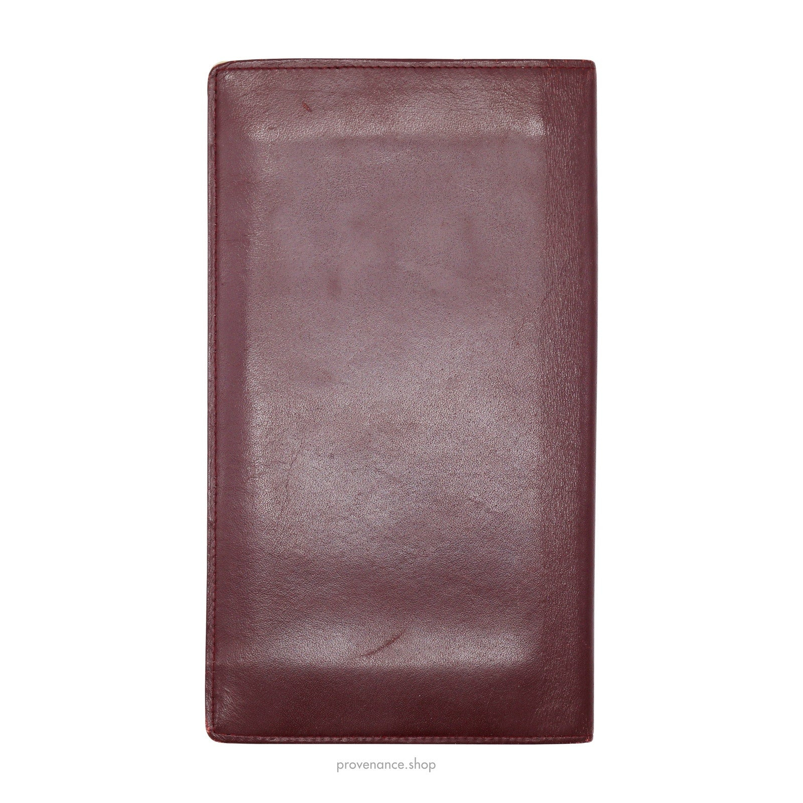 Cartier Long Wallet - Burgundy Calfskin Leather - 2
