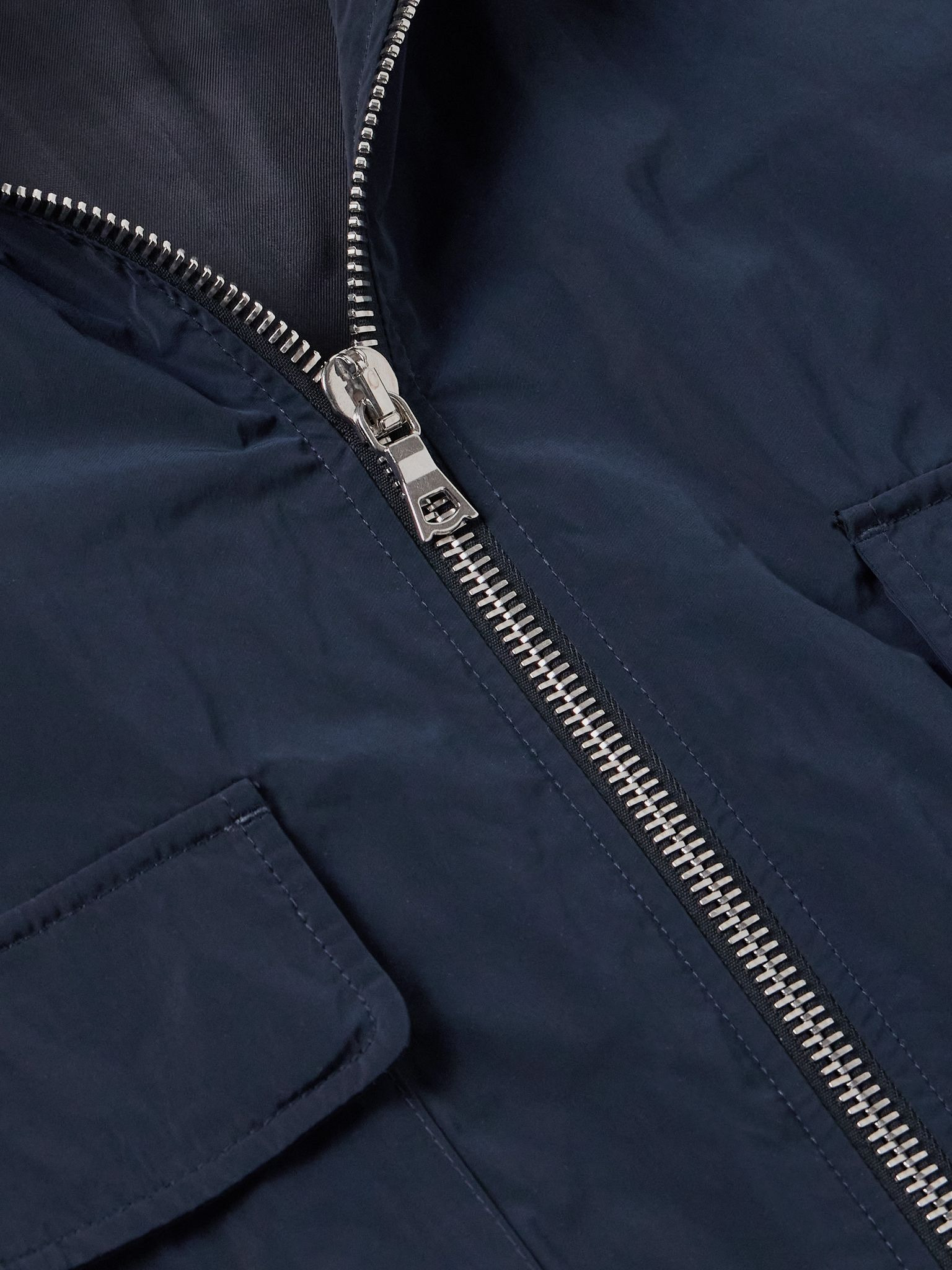 Nathane Shell Bomber Jacket Navy - 4