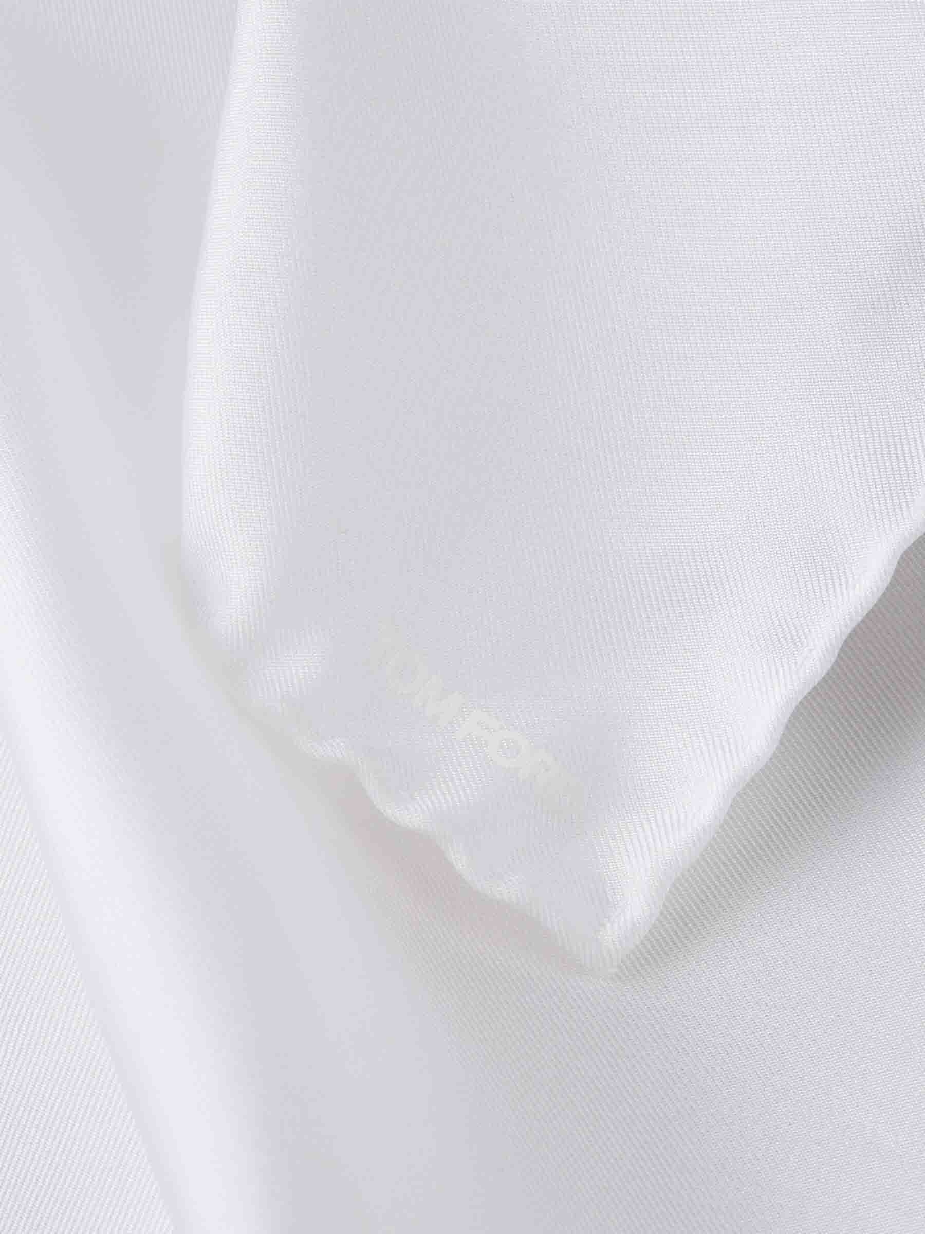 PLAIN SILK SCARF - 4