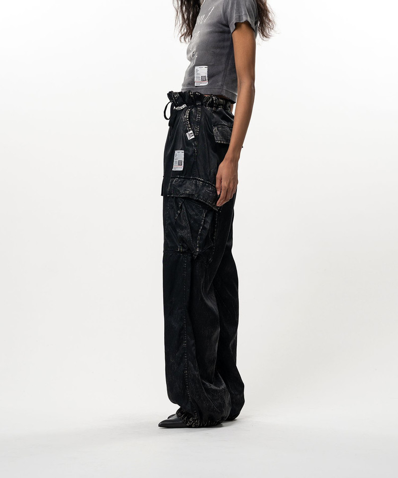 Satin Cargo Pants 3