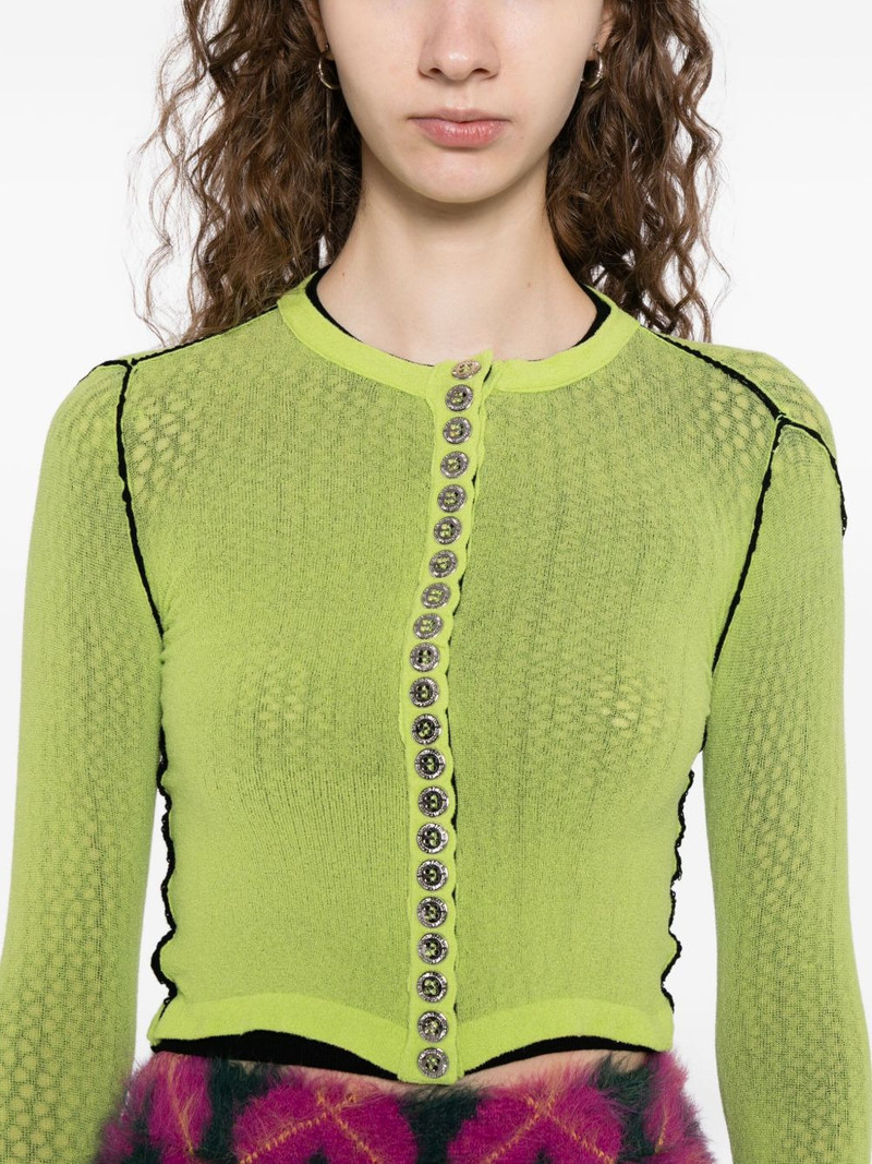 fishnet-layer cardigan 5