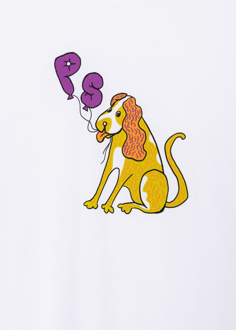 Paul Smith 'Spaniel' Print Cotton T-Shirt outlook