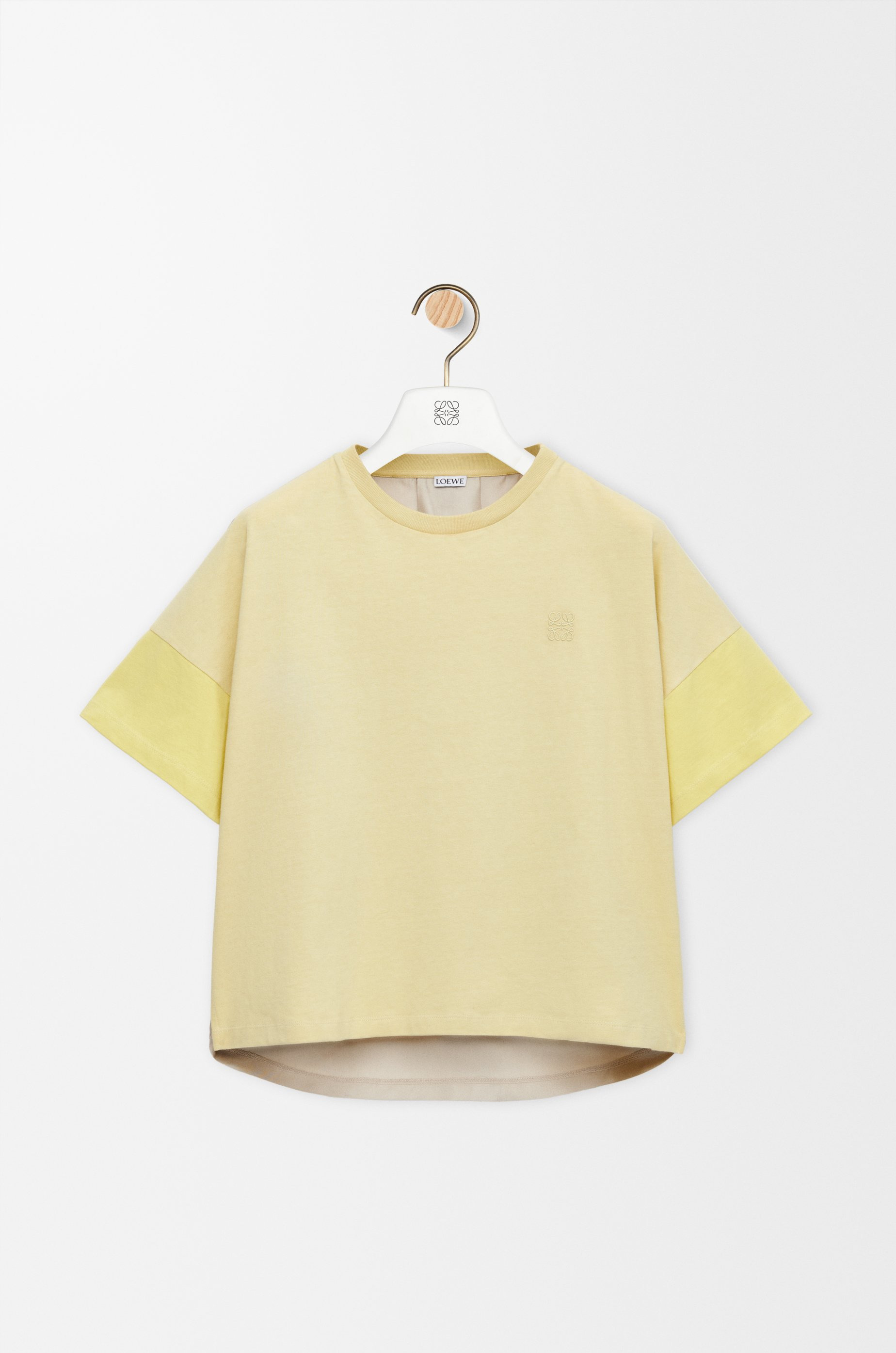 Boxy fit T-shirt in cotton and silk - 1