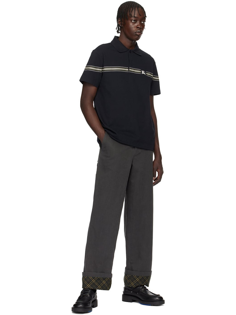 Burberry Black Leather Raft Boat Shoes outlook