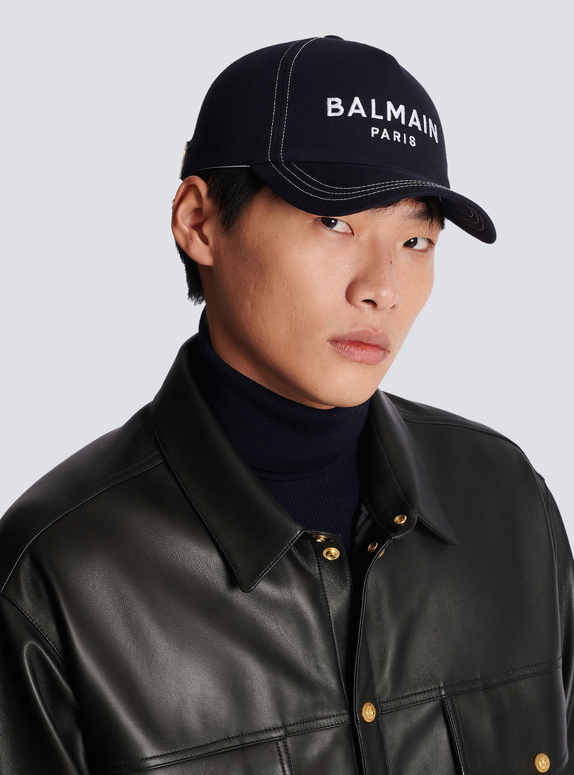 Embroidered Balmain Paris cap - 6