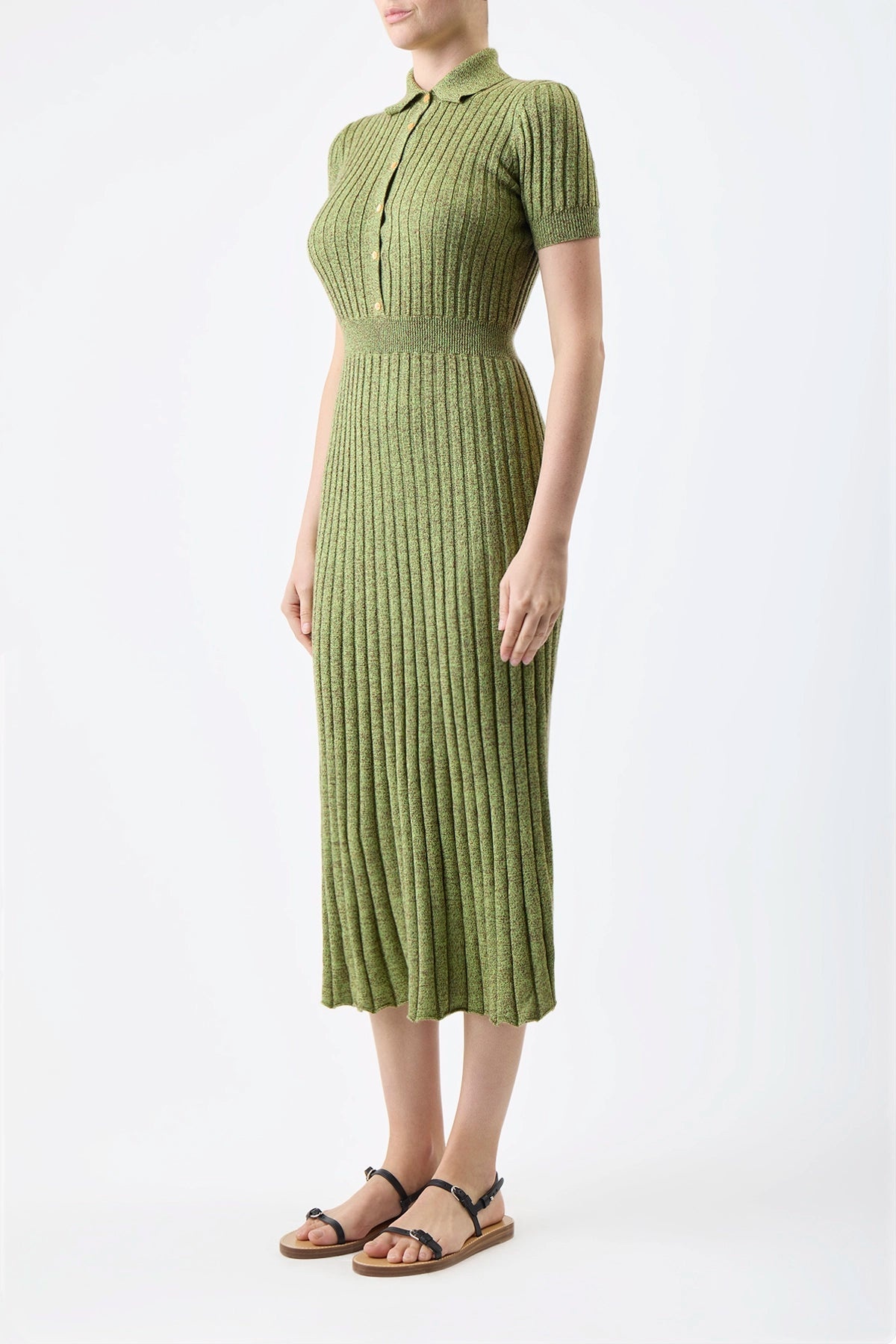 Avant Dress in Silk Cashmere - 3