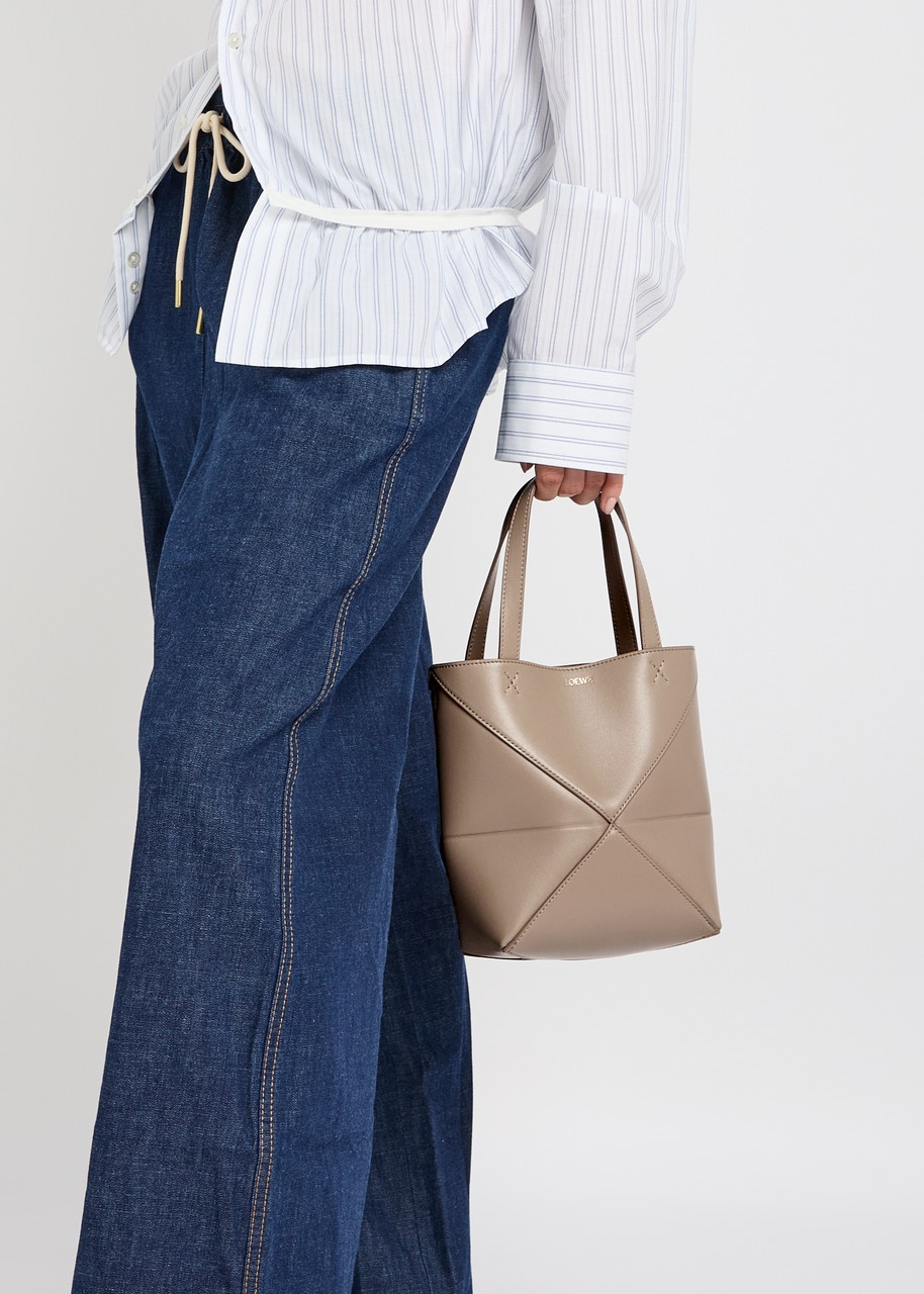 Loewe Puzzle Fold Mini Leather Tote - 5