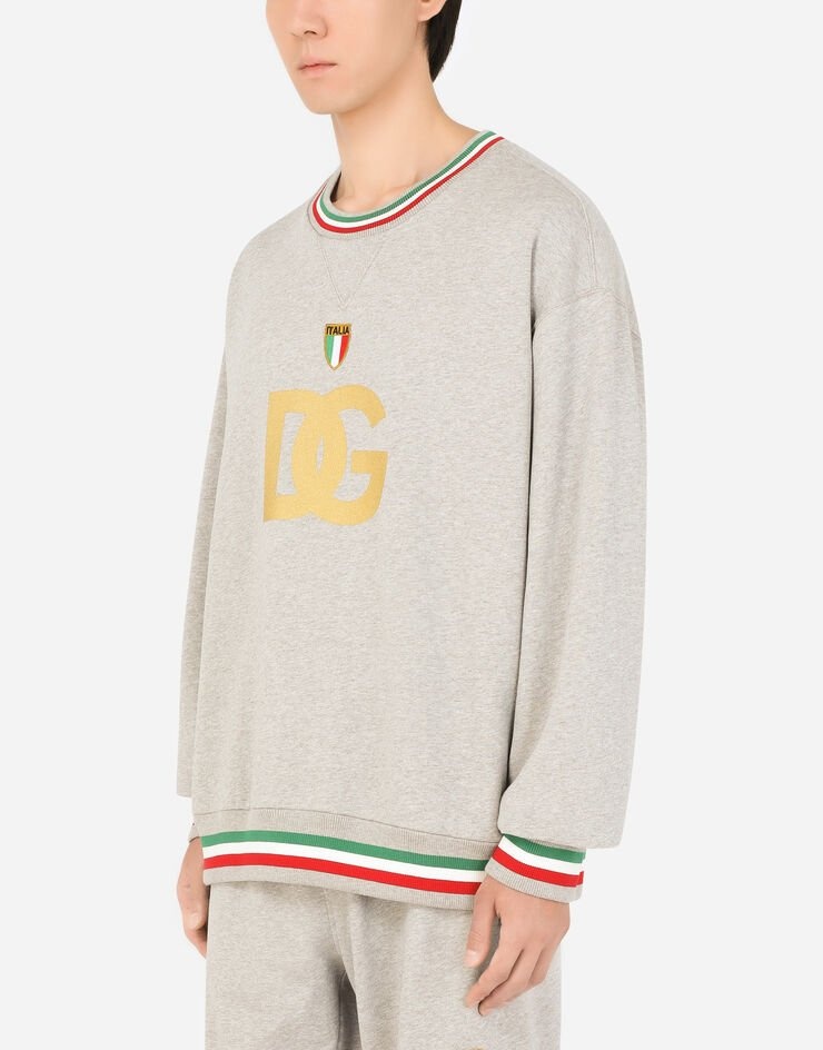 Jersey sweatshirt with patch and DG print - 4