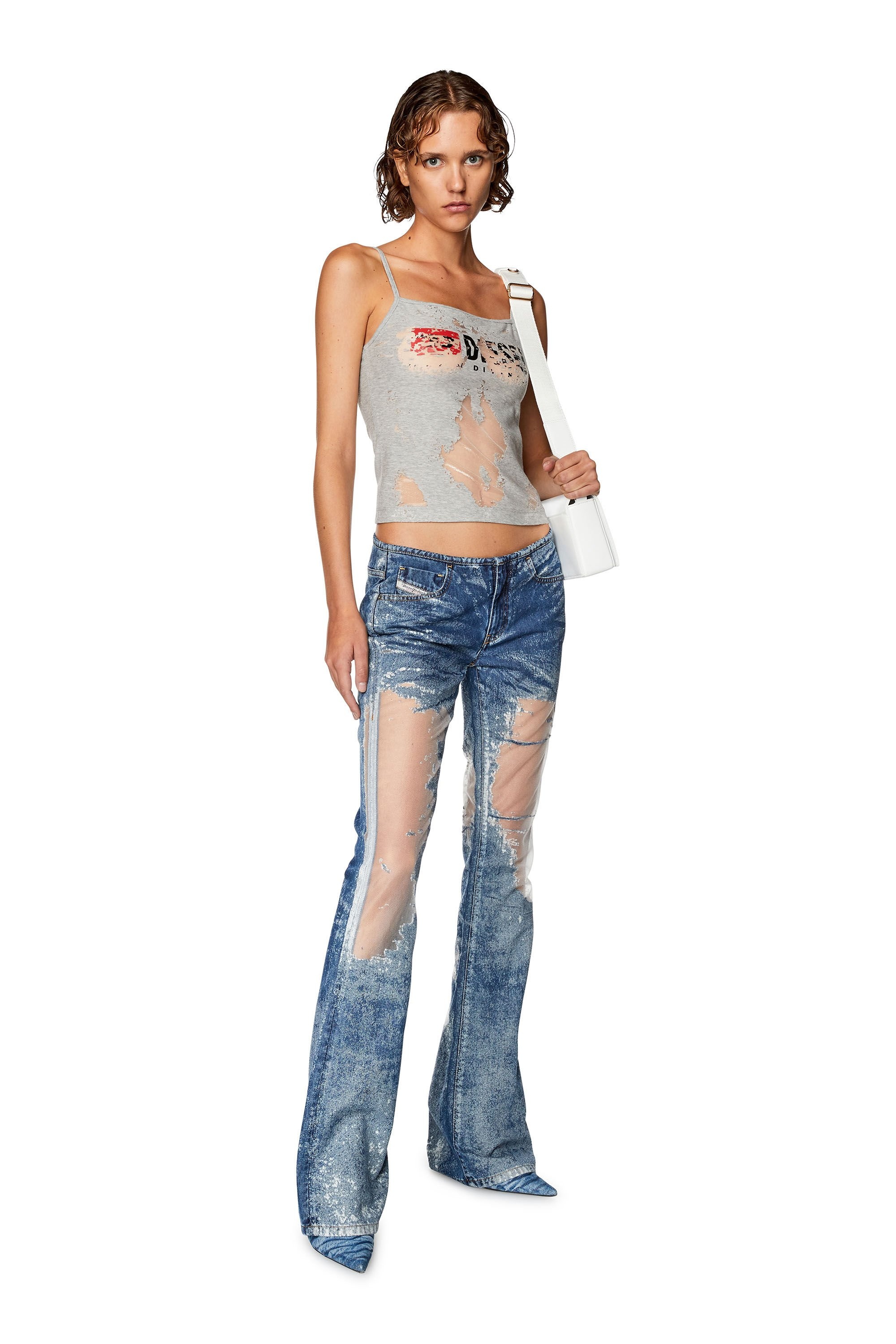 BOOTCUT AND FLARE JEANS D-SHARK 068JH - 2