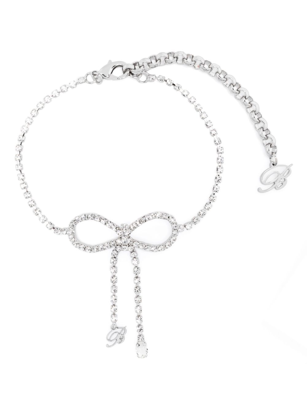 rhinestone-bow necklace - 1