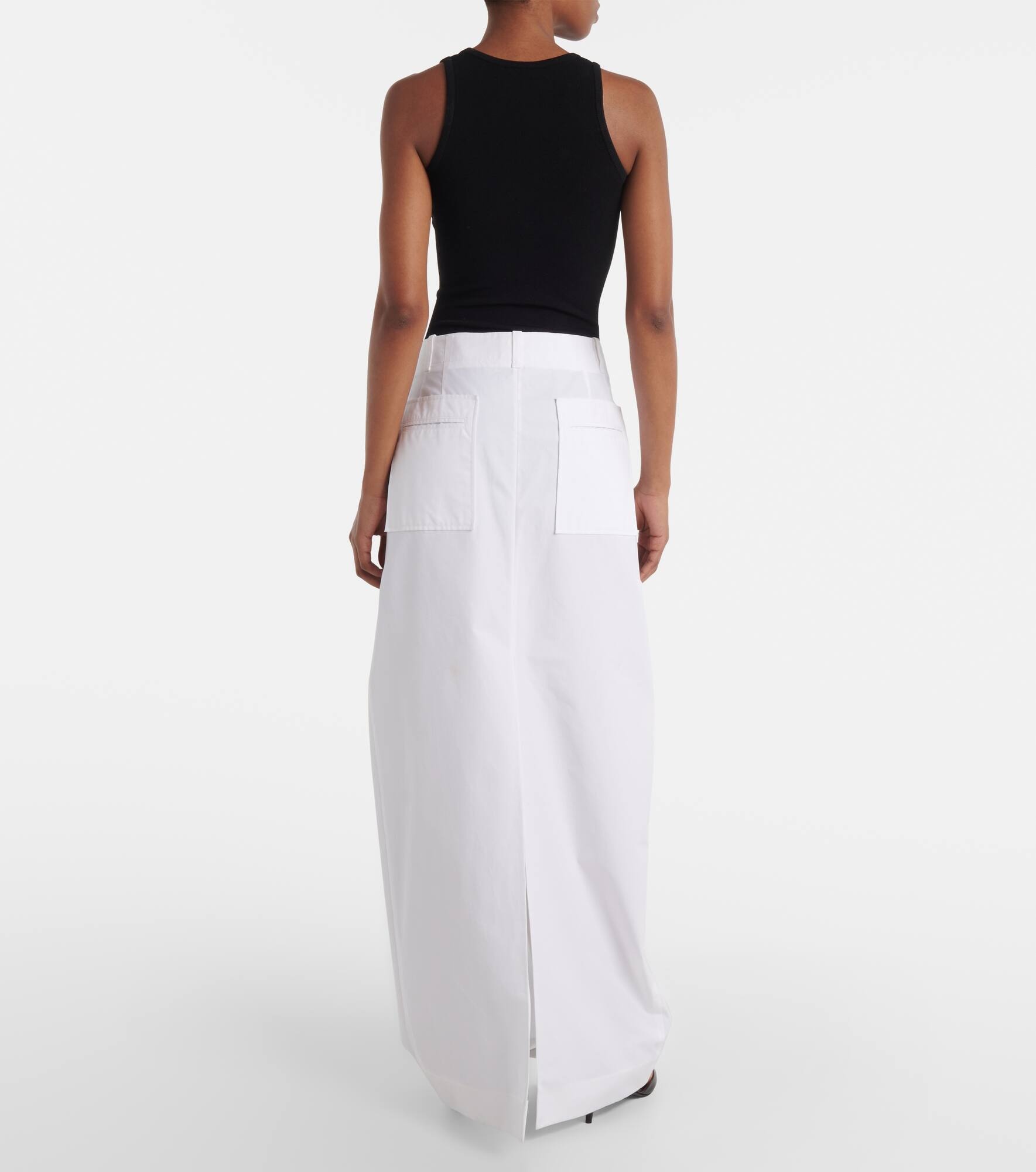 Lucian cotton poplin maxi skirt - 3