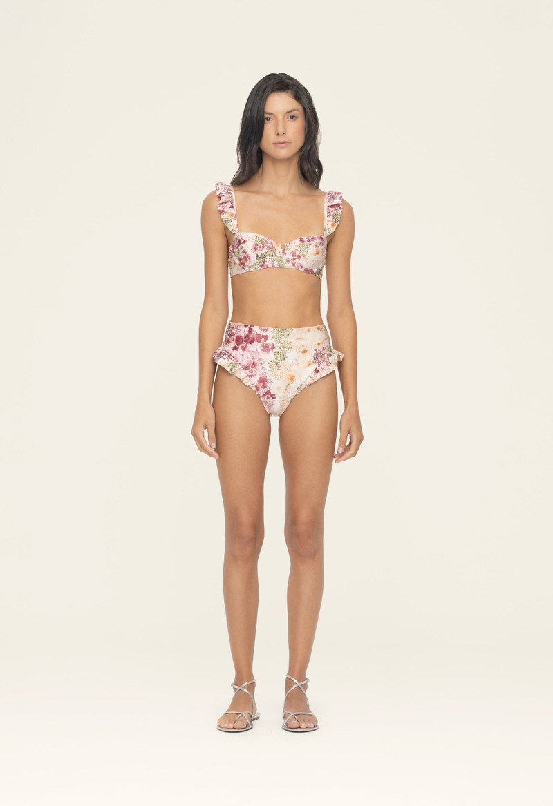 Agua by Agua Bendita Kiwi Florecer Bikini Top outlook