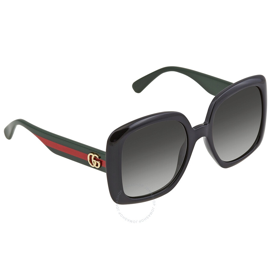 Gucci Grey Gradient Square Ladies Sunglasses GG0713S 006 55 - 3