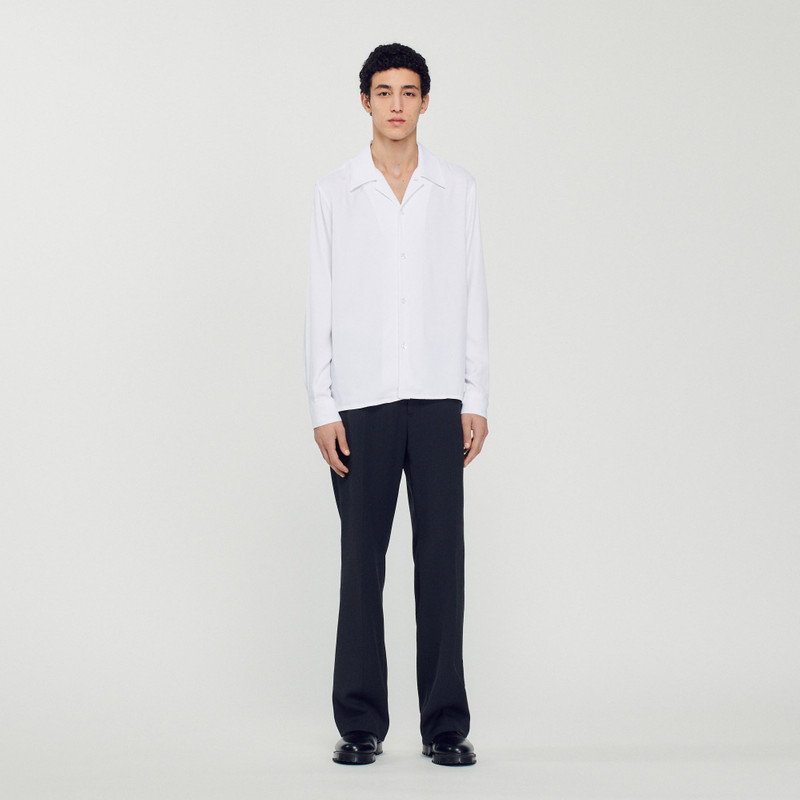 Floaty shirt with spread collar 3