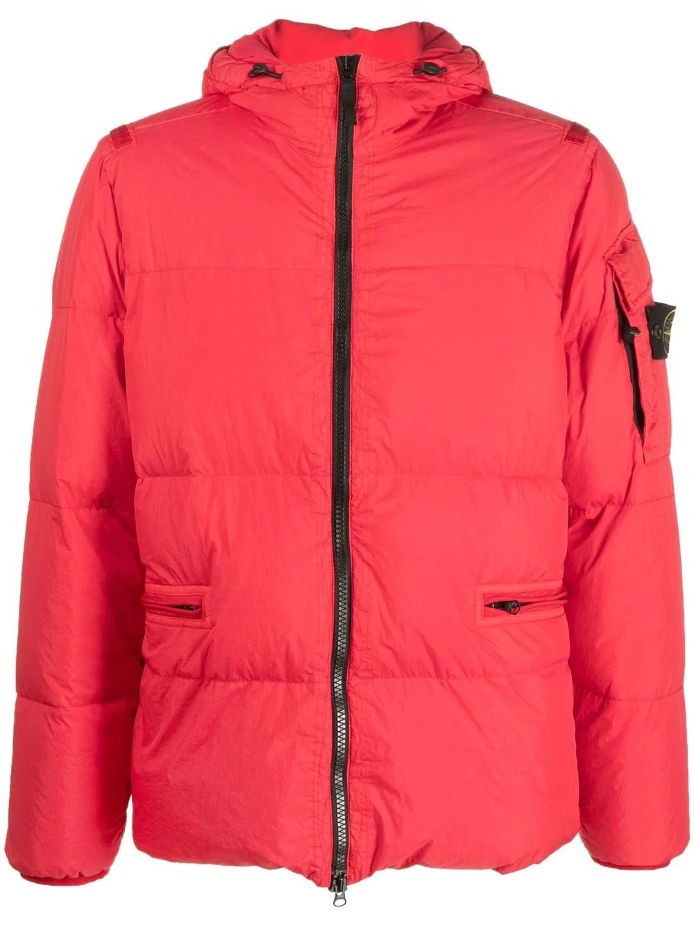 Compass-patch puffer jacket - 1