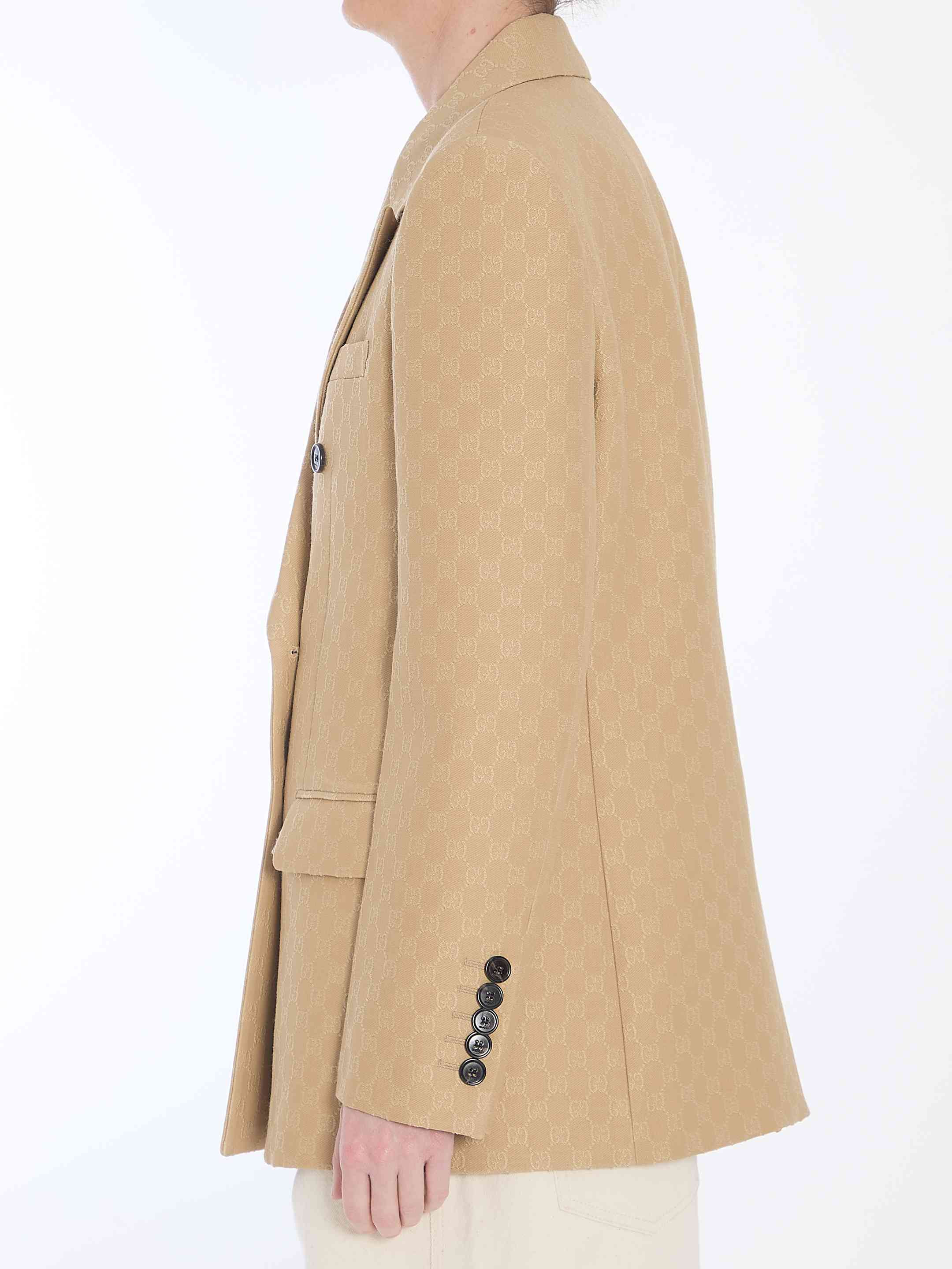 Gucci Women Wool And Silk Double-Breasted Jacket - 3