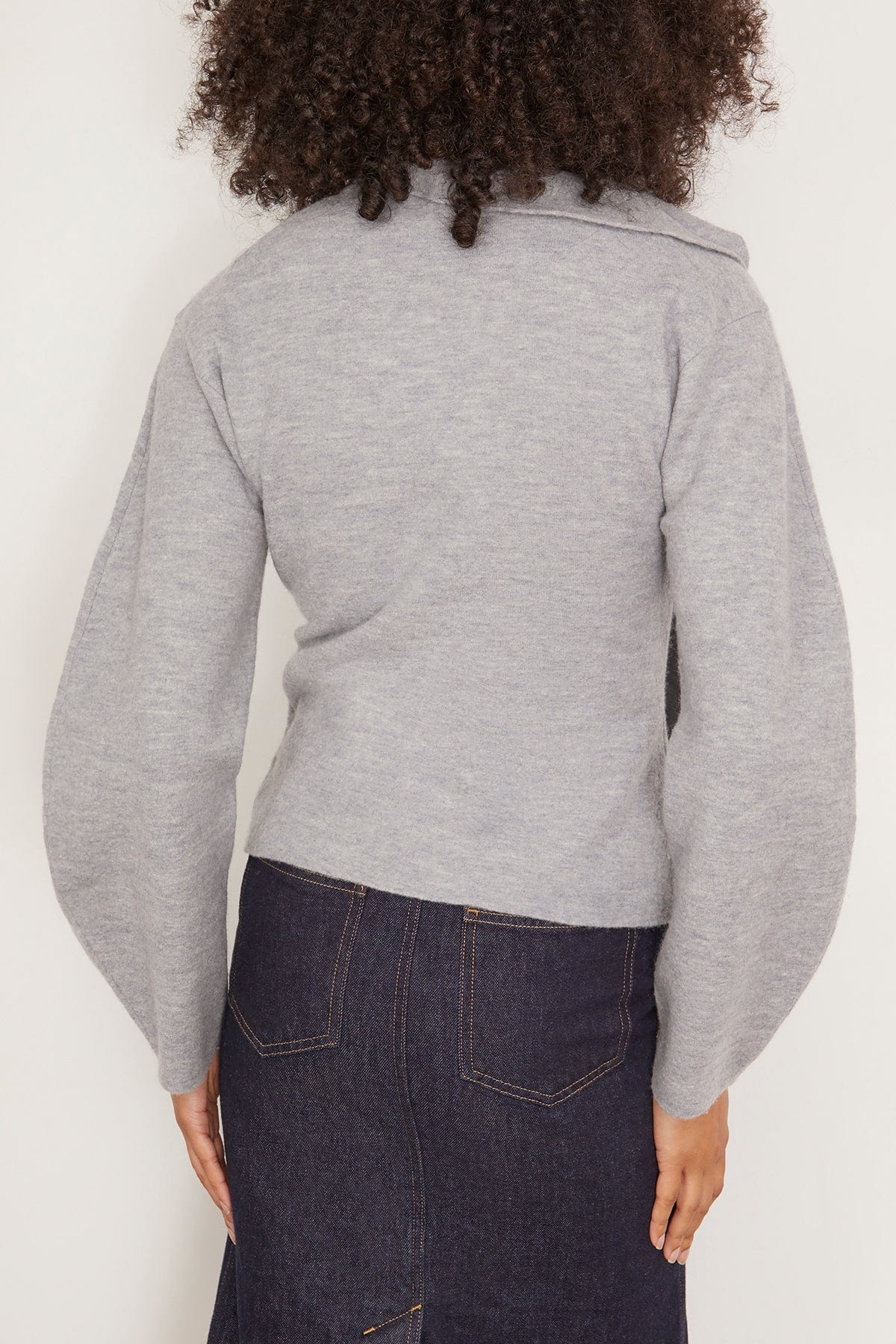 Corinna Pullover in Heather Grey - 4