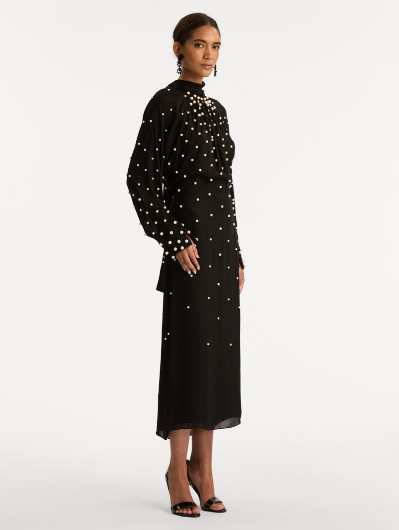 PEARL CLUSTER GEORGETTE DRESS 4